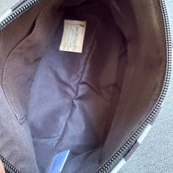 Alice + Olivia x Fabfitfun Pencil Make-up Pouch  Stripe Black New - Picture 8 of 10